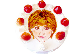 お客様オリジナルケーキ 似顔絵(生)