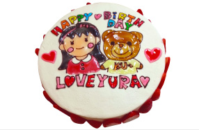 お客様オリジナルケーキ 似顔絵(生)