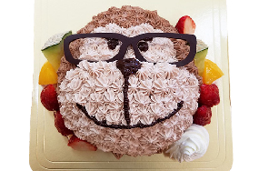 型抜きデコレーションケーキ